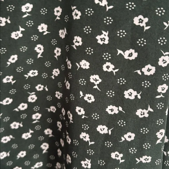 SHEIN Dark Green Floral Midi Dress - Picture 2 of 3